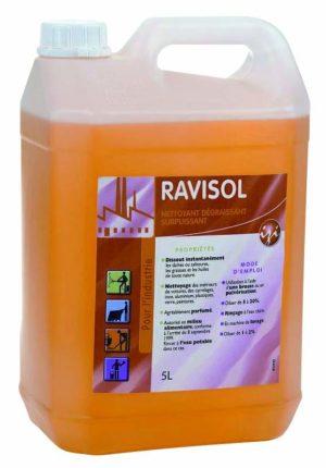 Dégraissant surpuissant sols industriels RAVISOL - Bidon 5L